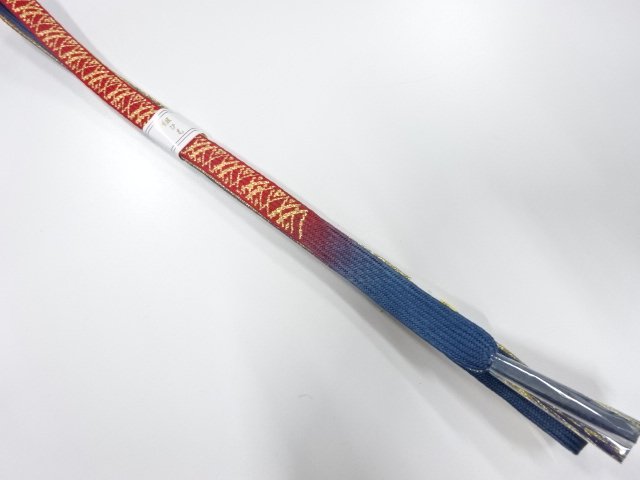 JAPANESE KIMONO / UNUSED KOREI HAND-TIED OBIJIME